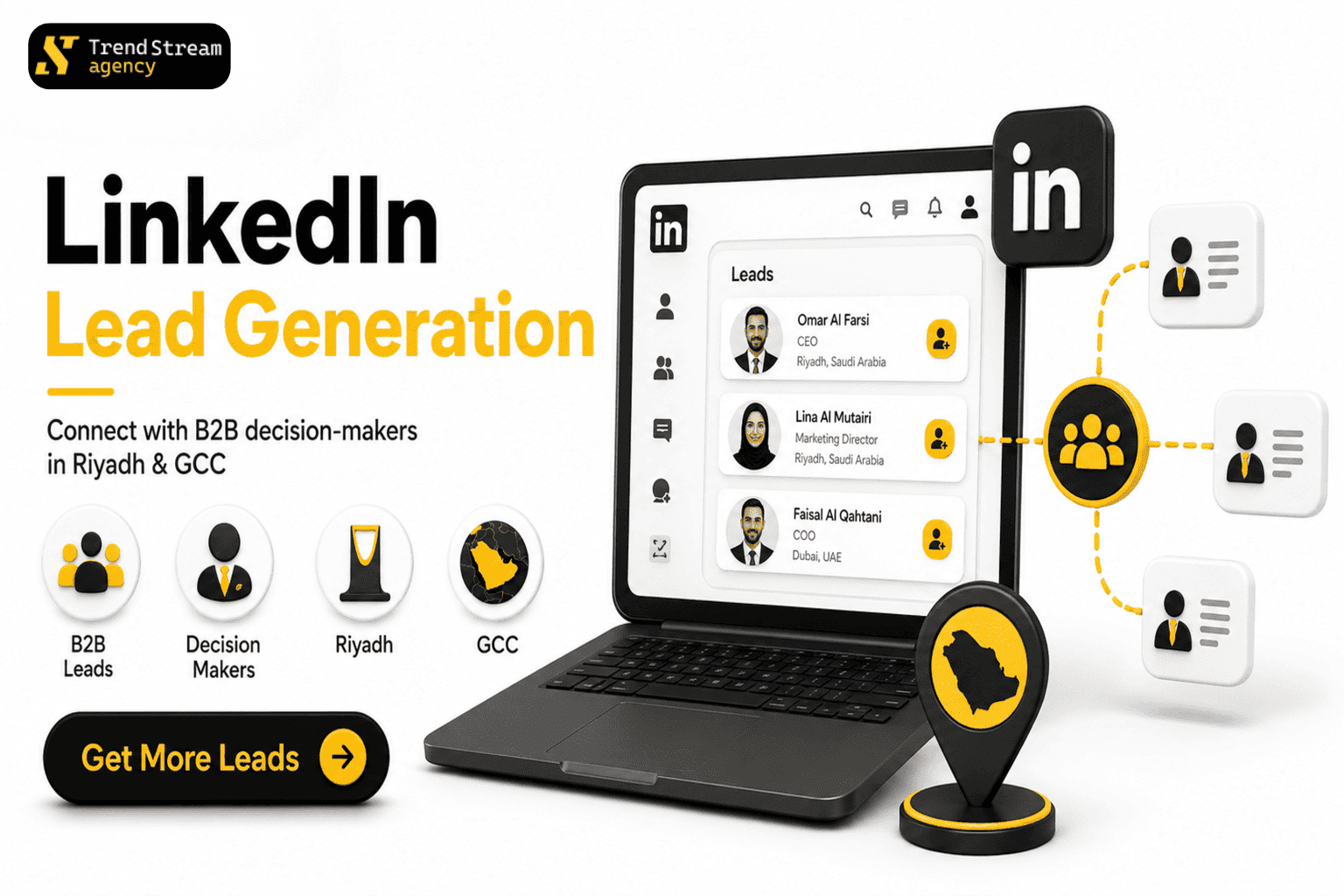 LinkedIn lead generation with Sales Navigator and InMail outreach