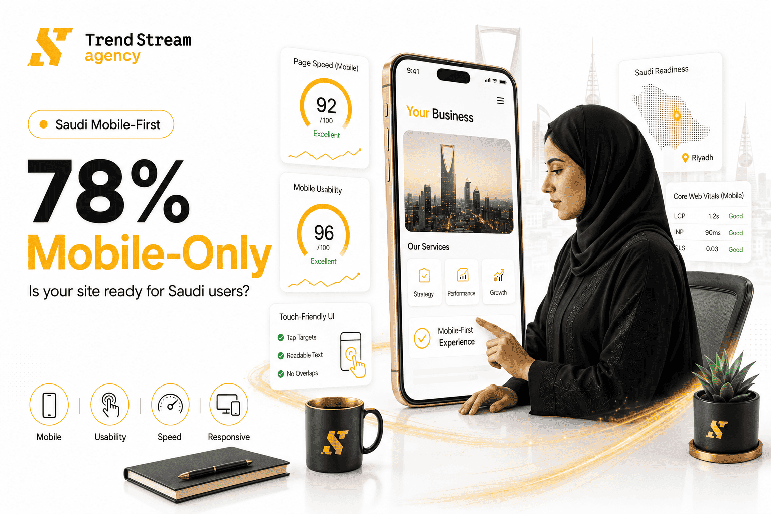 Mobile-First SEO - Core Web Vitals on Saudi Mobile Networks
