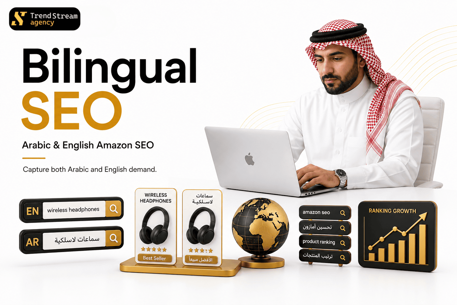Arabic English Amazon Listing SEO Comparison