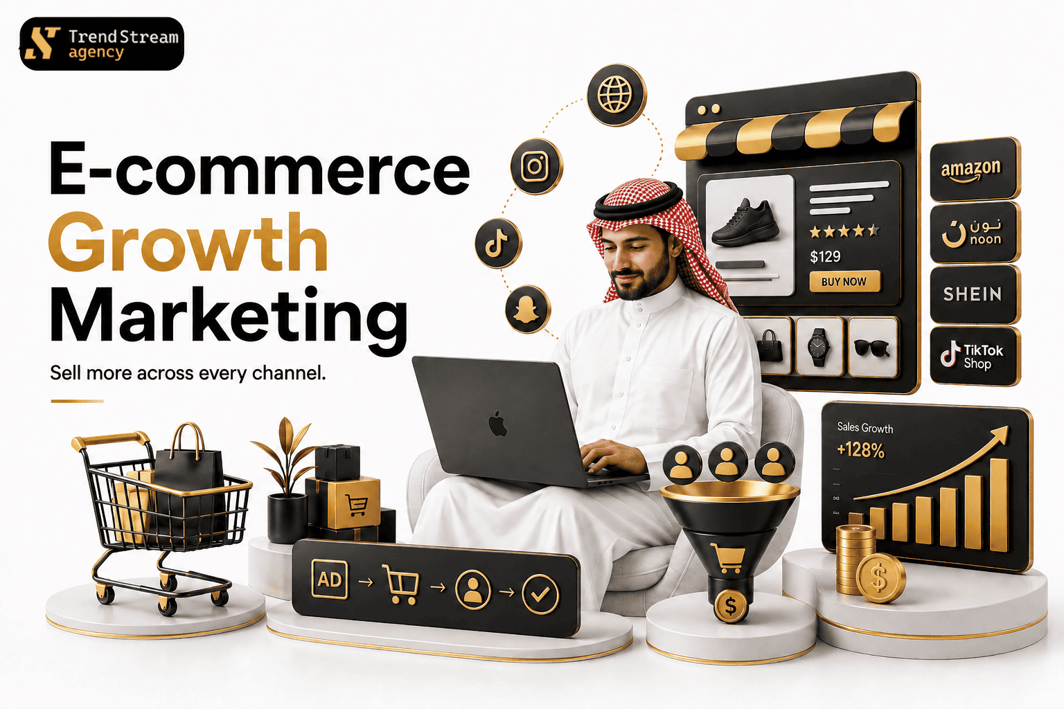 E-commerce store shopping cart