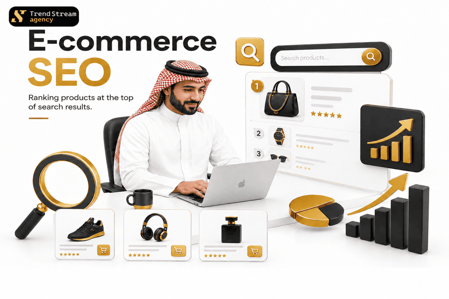 Ecommerce SEO audit dashboard