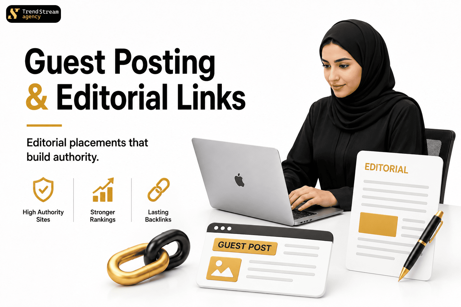 Guest posting and content-driven link building strategy