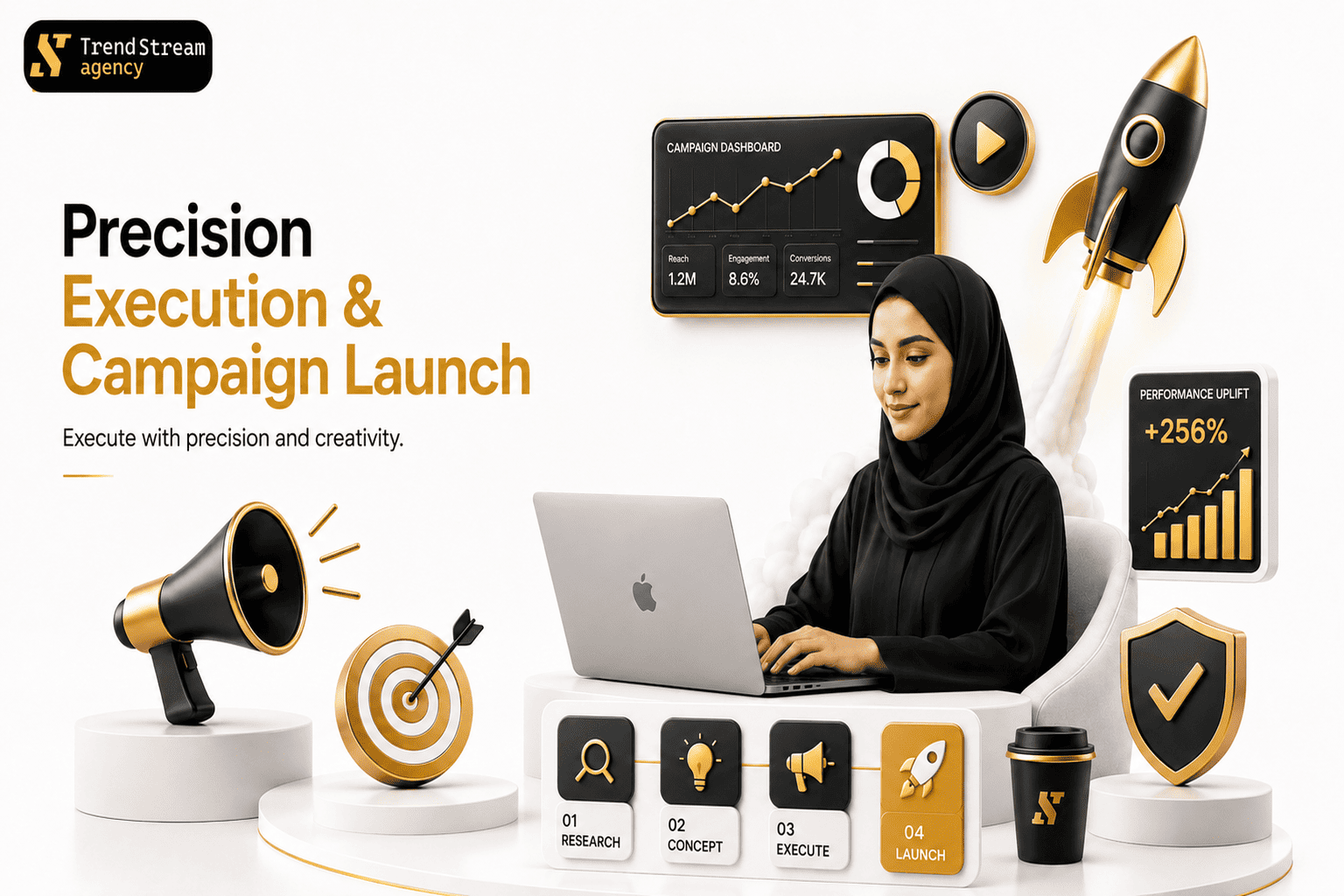 تنفيذ الحملة والإطلاق