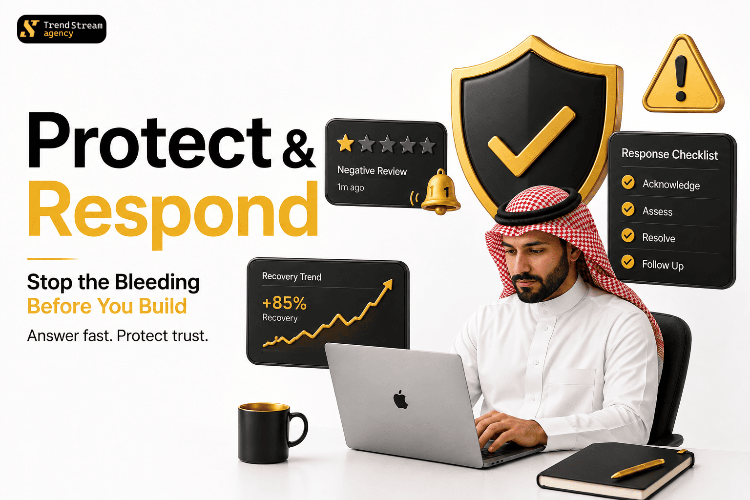مرحلة الحماية - الرد على المراجعات والمقارنة قبل وبعد